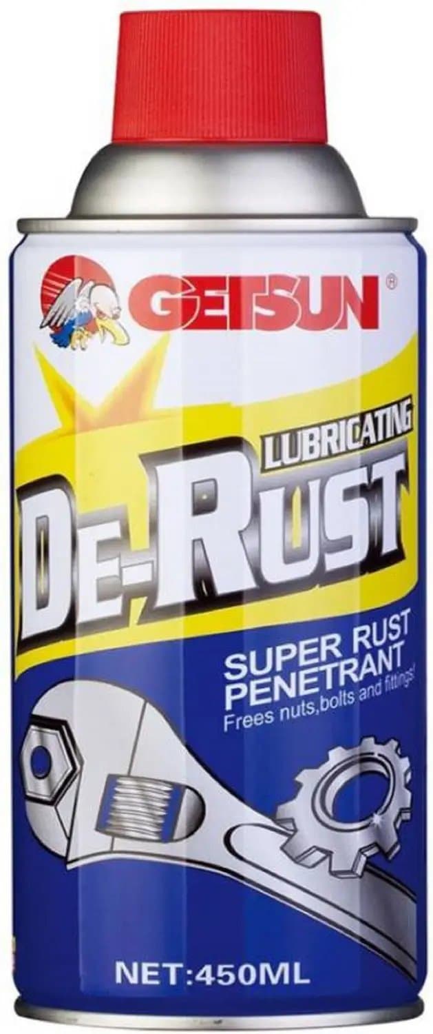 ავტ/ქ. GETSUN - DE-RUST LUBRICATING - ჟანგის მოსაცილებელი 450ml G-2012