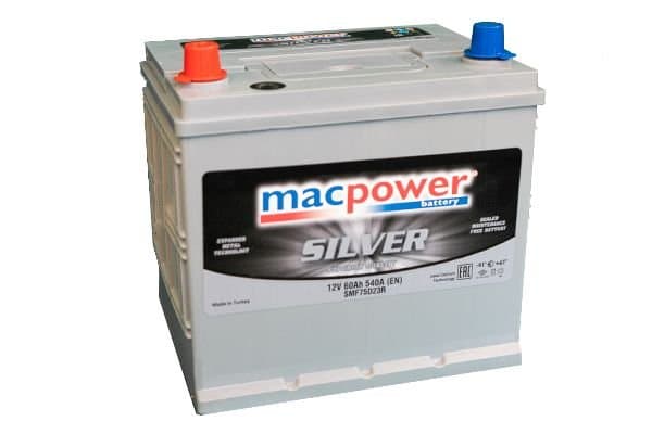 აკუმულატორი MACPOWER PR JIS 60Ah L+-1