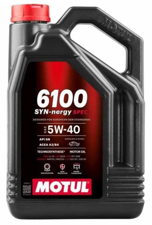 ზეთი MOTUL 6100 SYN-NERGY SPEC 5W40 5L